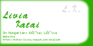 livia katai business card